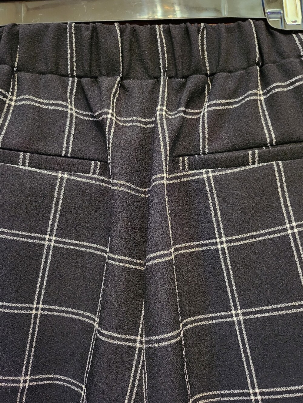 Bar III Black Windowpane Double-Breasted Blazer & Pants Suit-Size M - Picture 5 of 11